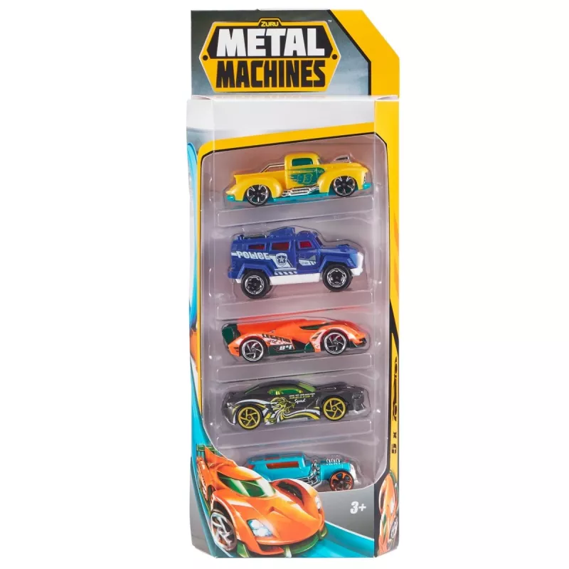 Zuru Metal Machines carros de metal fundido (5 un.) 1:64, série 2, sortidos