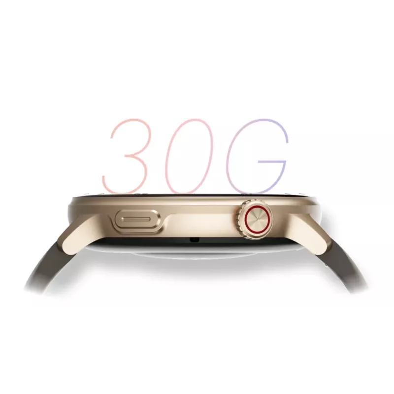 Smartwatch Stelio STSWA101GD Activ GPS 46 mm dourado — smartwatch GPS de 46 mm, caixa dourada
