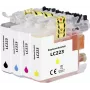 Pack combinado de tinta Renkforce substitui Brother LC-223 (LC223VALBPDR) compatível preto, ciano, magenta, amarelo RF-5655920 (RF-5655920)