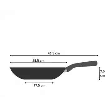 Wok Tefal So Light 28 cm — indução, revestimento antiaderente, leve