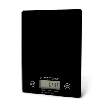 Esperanza EKS002K Balança de cozinha eletrónica preta de mesa retangular