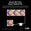 Ventoinhas Corsair iCUE LINK RX140 MAX RGB 14 cm branco 2 unid. 300-1600 RPM