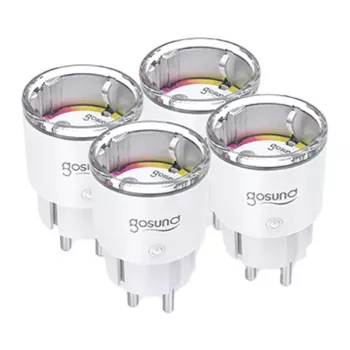 Tomada inteligente Gosund EP2-Z 10A – pack de 4 para controlo ZigBee
