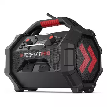 Rádio de obra portátil PerfectPro ROCKTAGON 18V — rádio de obra a bateria