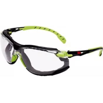 3M Óculos de proteção Solus 1000-Set EN 166, EN 170, EN 172, Hastes verdes, Lentes transparentes PC 3M (S2SGAFKT)