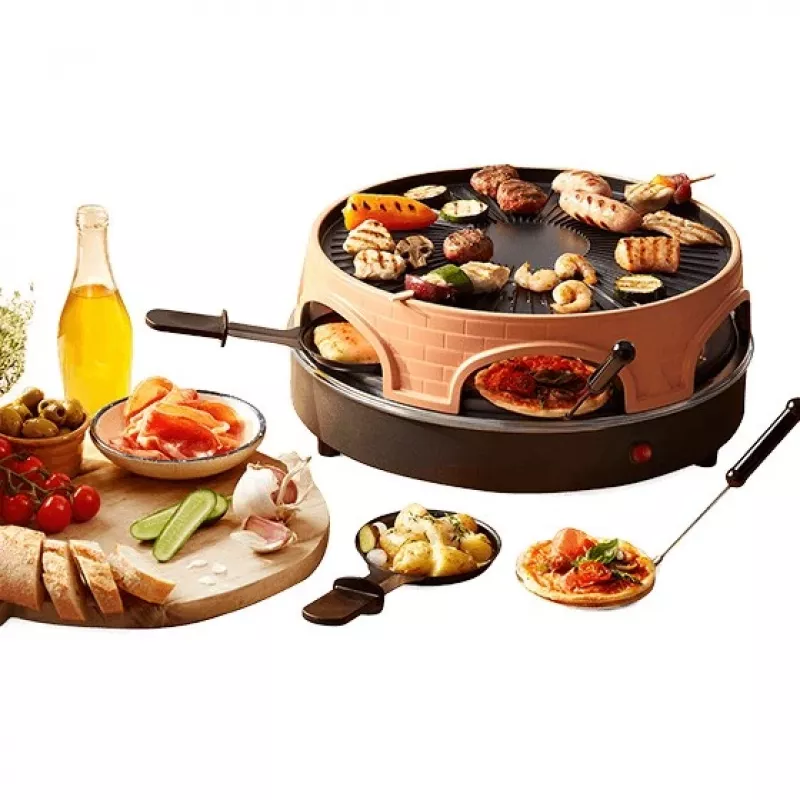 Emerio PO-113255.4 Grill de raclette 1500 W preto, castanho