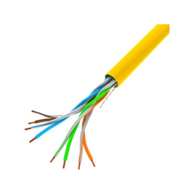 Cabo de rede Lanberg LCU5-12CU-0305-Y amarelo 305 m Cat5e U/UTP (UTP)