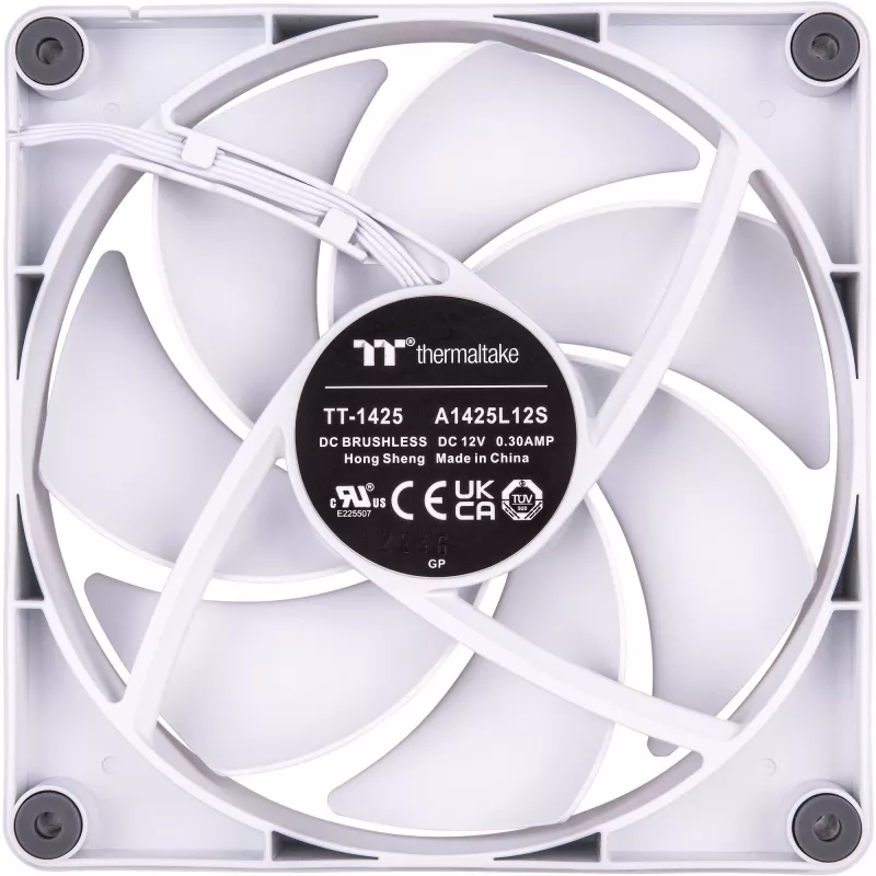 Ventoinha de caixa Thermaltake CT120 120mm branca pack de 2