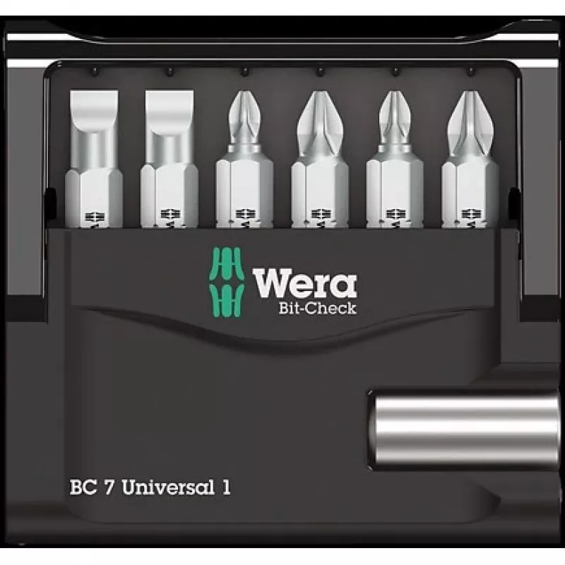 Wera Bit-Check 7 Universal 1 conjunto de pontas 05056295001, 7 pcs.