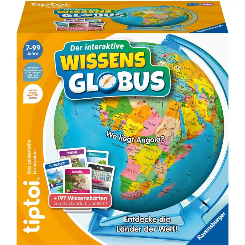 Brinquedo educativo Ravensburger tiptoi Interaktiver Wissens-Globus