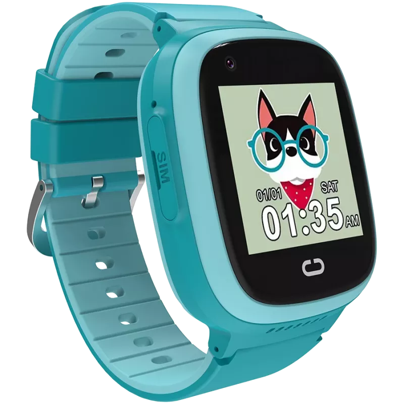 Relógio infantil CANYON Sunny KW-48 vídeo 4G GPS jogos e música Azul