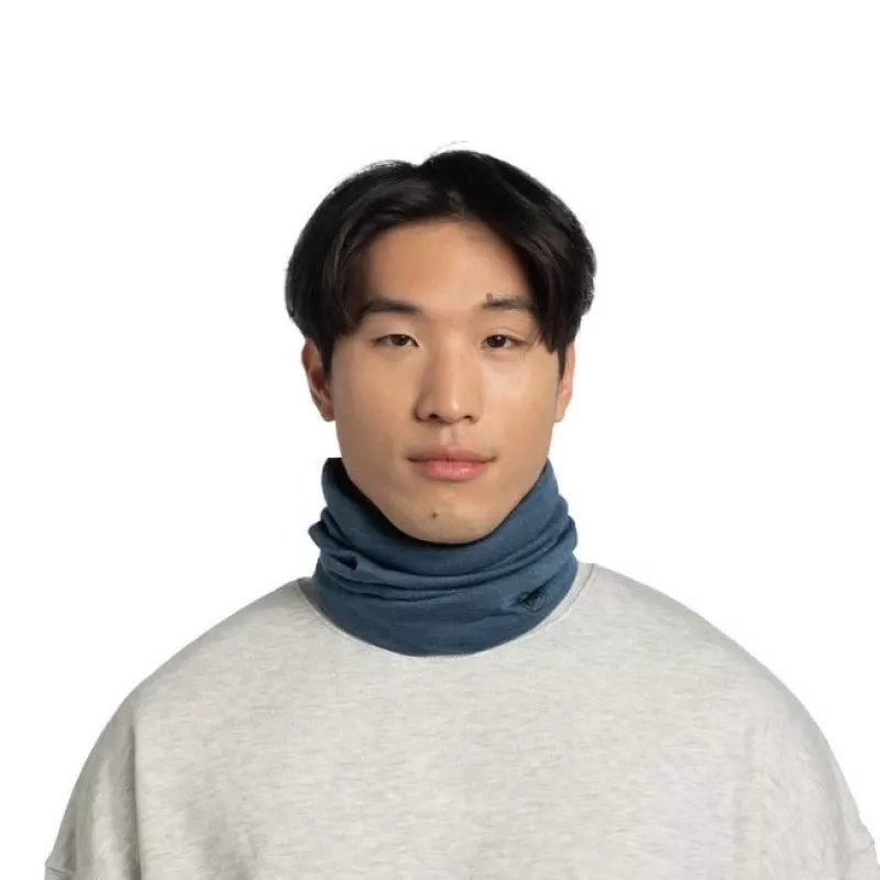 Buff Merino Midweight aquecedor de pescoço multifuncional azul