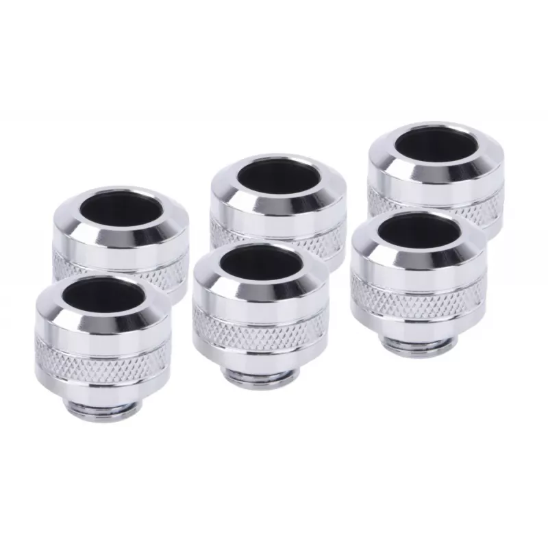 Kit de fittings Alphacool 17474 — conectores latão cromado, Ø 22 mm, altura 20 mm