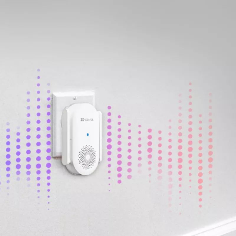 Campainha inteligente Wi-Fi EZVIZ CH1 para campainhas de vídeo alimentadas por pilhas