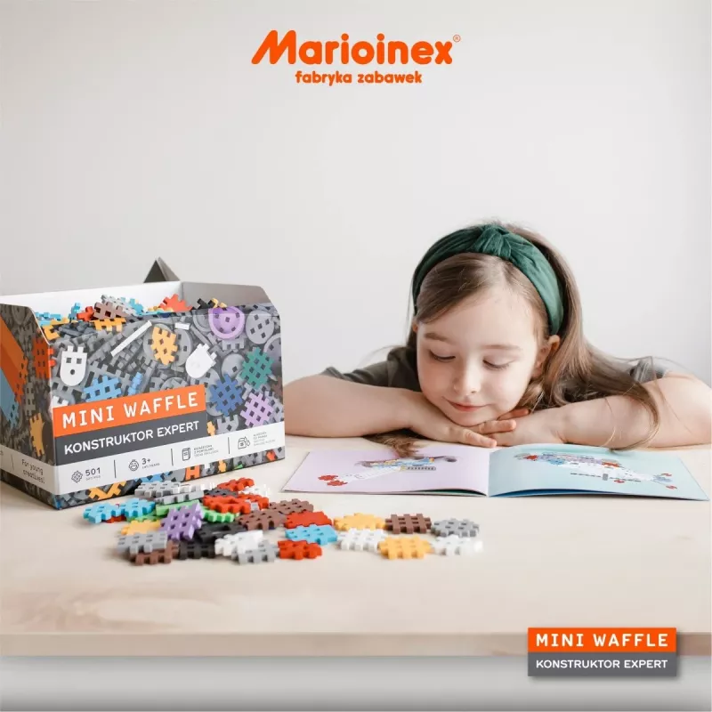 Marioinex Mini Waffle blocos de construção Constructor Expert, 501 peças