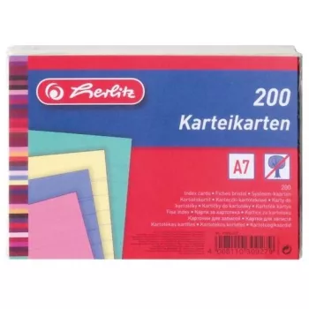 Ficha Herlitz 10836245 azul verde rosa amarelo