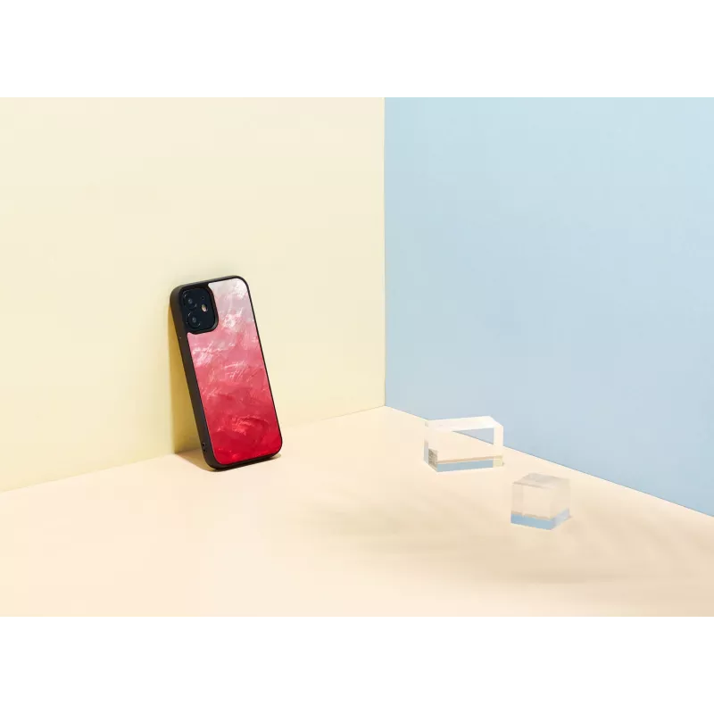 Capa de proteção iKins para Apple iPhone 12 mini — Pink Lake com detalhes pretos