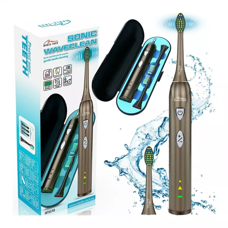 Escova de dentes Media-Tech SONIC WAVECLEAN adulto castanho