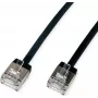 ROLINE Cabo de patch U/FTP Cat.6A RJ45 ultracurto preto 3 m - rede - CAT 6a (21.15.4563)