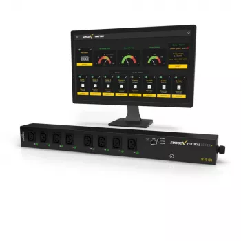 Proteção contra sobretensões SurgeX Vertical Series SX-VS-108I — proteção vertical de corrente da marca SurgeX