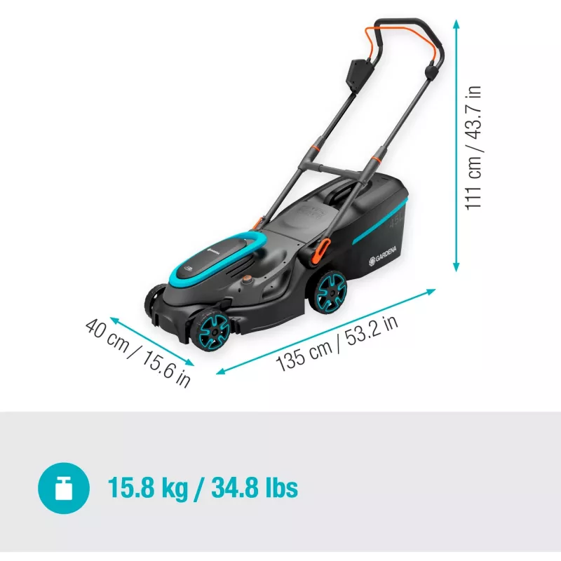 Corta-relvas a bateria PowerMax 37/36V P4A Ready-To-Use Set, 36 Volt (2x18V) (preto/cinzento, 2x bateria de iões de lítio 4,0Ah, POWER FOR ALL ALLIANCE)