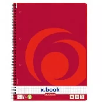Caderno de escrita Herlitz 10834117 A4 80 folhas vermelho
