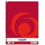Caderno de escrita Herlitz 10834117 A4 80 folhas vermelho