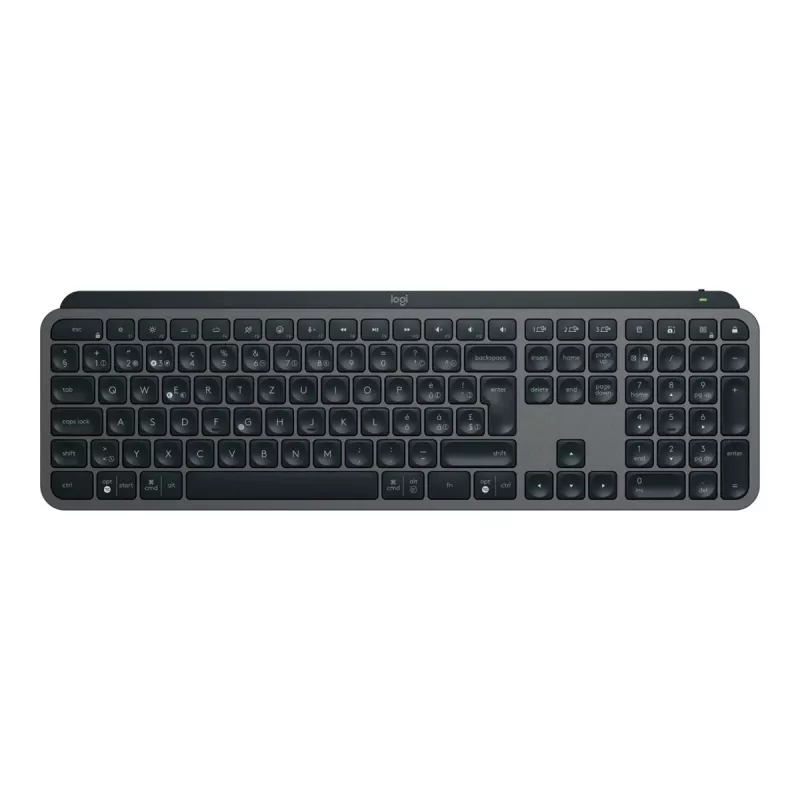Teclado Logitech MX Keys S RF Wireless + Bluetooth QWERTZ suíço grafite (920-011571)