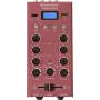 Mini-misturadora Omnitronic GNOME-202P, misturadora compacta de 2 canais com EQ de 3 bandas