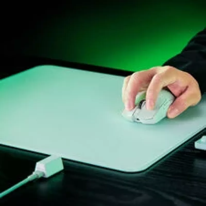 Conjunto de rato gaming e tapete de rato Razer Viper V3 Pro + Gigantus M — branco