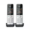 Telefone analógico/DECT Gigaset COMFORT 500HX duo com identificação de chamadas preto, prateado