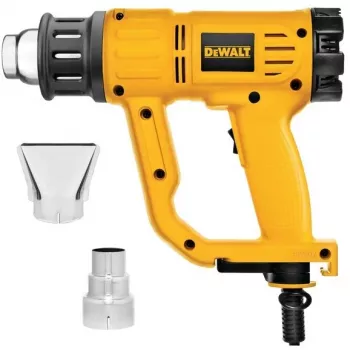Soprador de ar quente DeWalt D26411 — 1800 W, punho de pistola, máx. 600 °C, fluxo de ar de 450 l/min, amarelo