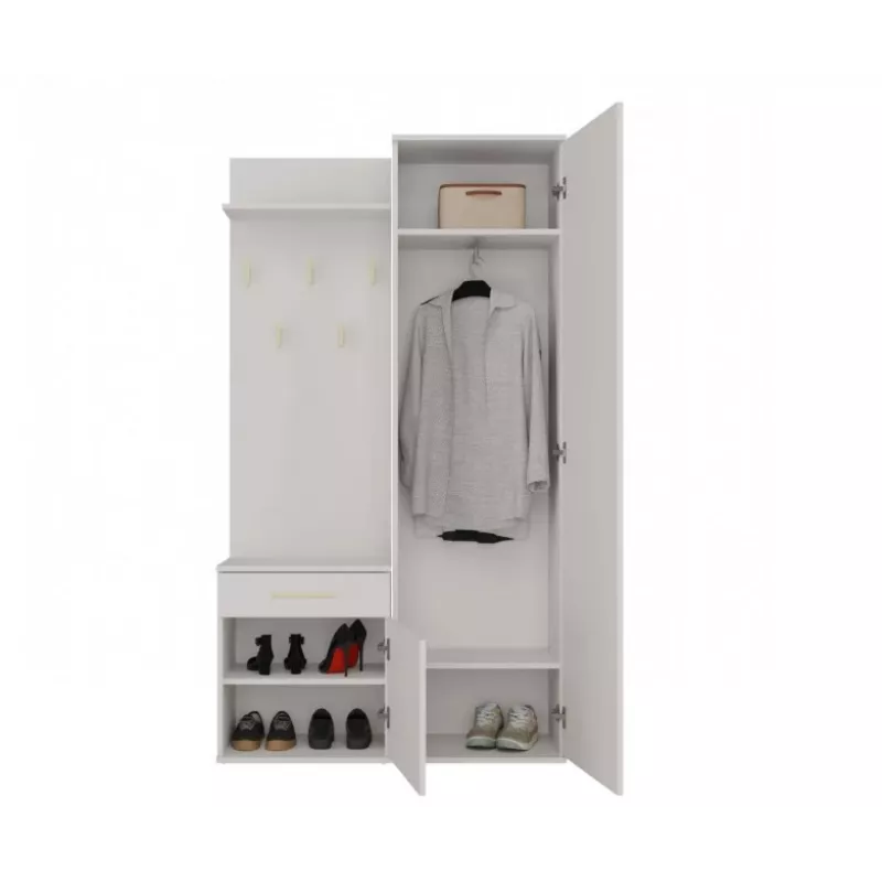 Módulo superior de bengaleiro e shop GARDEROBA DUO KASZMIR — módulo de roupeiro modular
