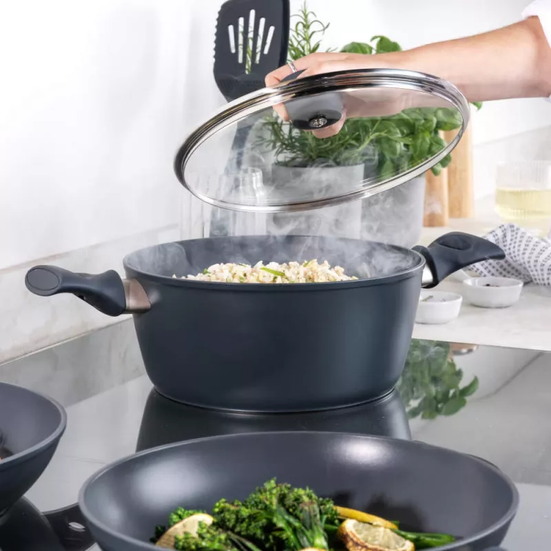 Panela Salter BW12270EU7 24 cm aço inoxidável, adequada a indução, redonda