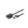 Cabo de rede Microconnect SFTP6A03EXT preto 3 m Cat6a S/FTP (S-STP)