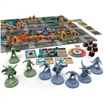 Jogo de tabuleiro Asmodee Marvel Zombies Heroes' Resistance — miniaturas cooperativas crossover Zombicide