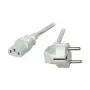 EFB-Elektronik Cabo de alimentação ficha Schuko 90° - C13 180°, cinzento, 3,0 m, 3 x 1,00 mm² Fabricante: EFB Elektronik (EK501.3V2)