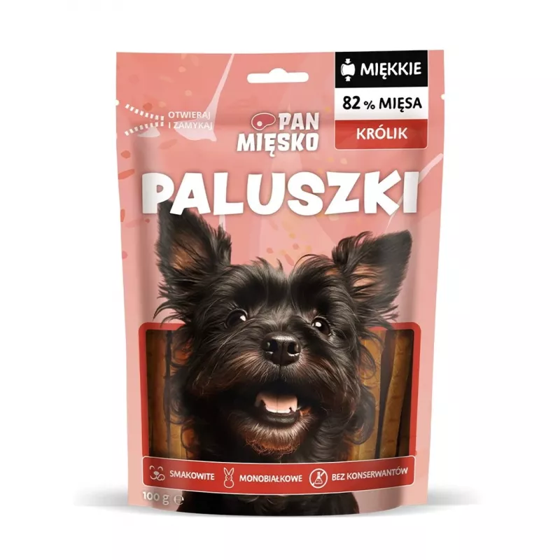 Snack para cães Pan Mięsko Rabbit Sticks 100 g