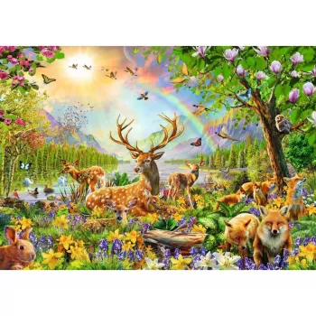 Puzzle infantil Graceful Deer Family (200 peças)