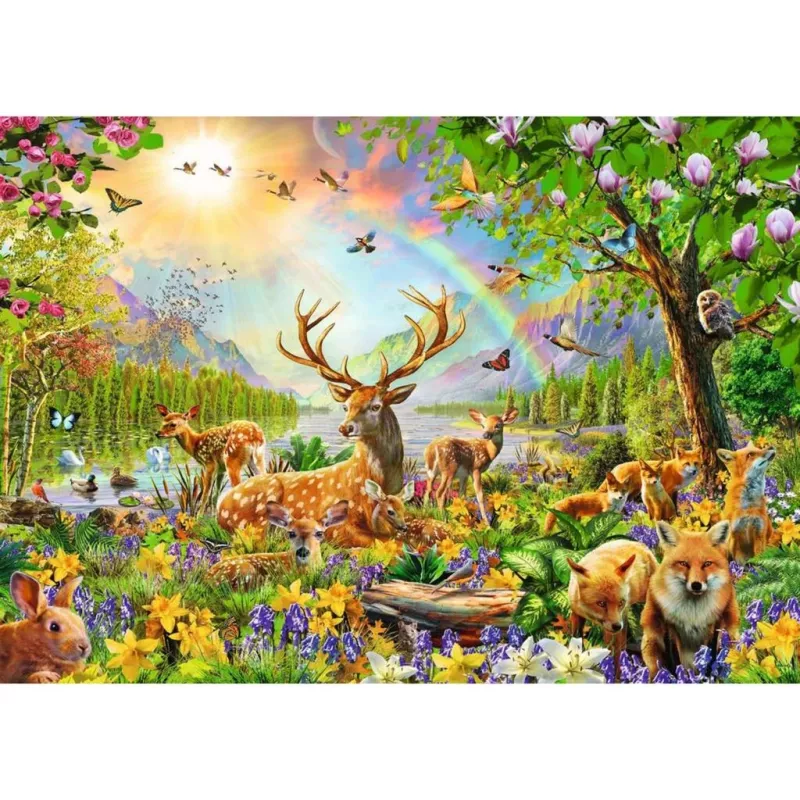 Puzzle infantil Graceful Deer Family (200 peças)