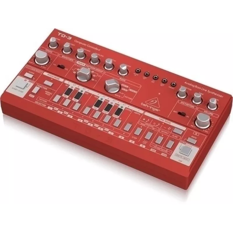 Sintetizador Analógico Behringer TD-3-RD Vermelho 9V DC