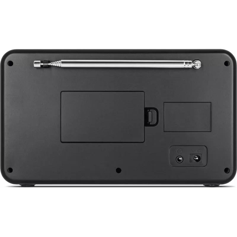 Rádio de internet TECHNISAT VIOLA 2 C IR — sintonizador analógico e digital, DAB+/FM, Wi‑Fi, 3 W, TFT 2,4 polegadas, 3,5 mm, preto/branco