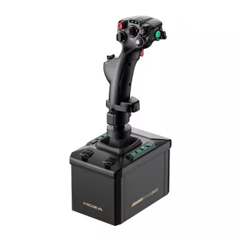 Kit de suporte de voo MOZA AB6 Flight Simulator – preto construção em ABS, alumínio e fibra de carbono, alimentação AC 110–220 V, potência máxima 72 W