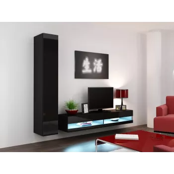 Suporte de TV Cama VIGO novo 30/180/40 preto/preto brilhante