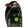 Treia Flexi Black Design L 5 m com mecanismo retrátil para cão