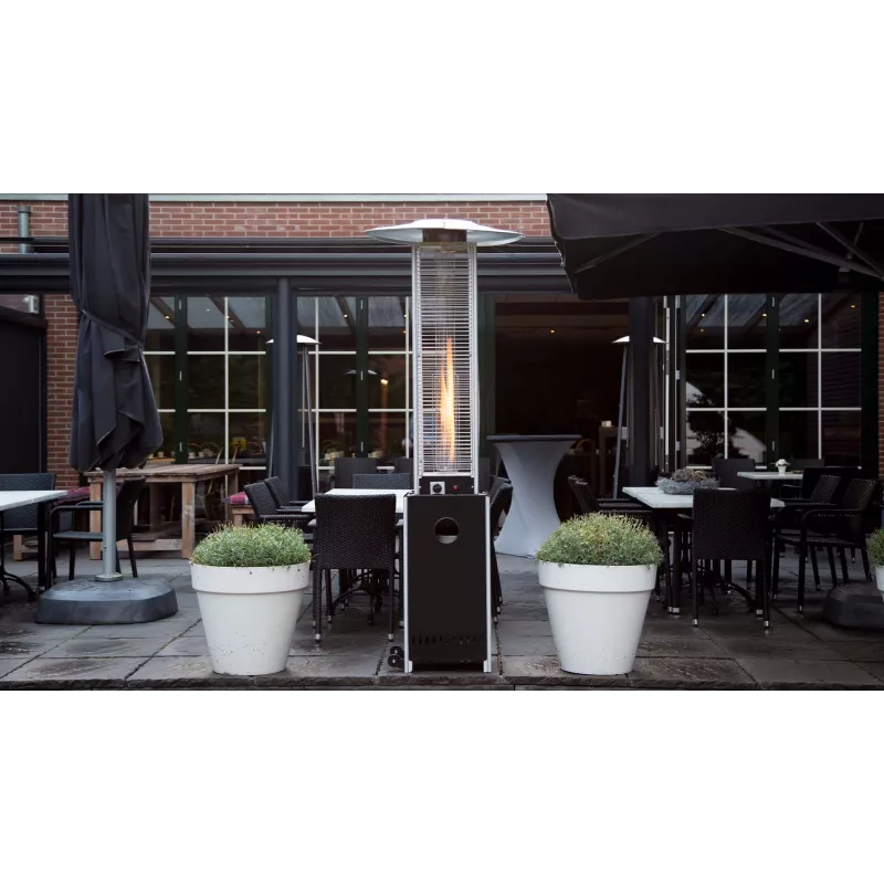 Aquecedor a gás SUNRED Flame Torch | SFT15B | aquecedor de terraço | 12000 W | preto
