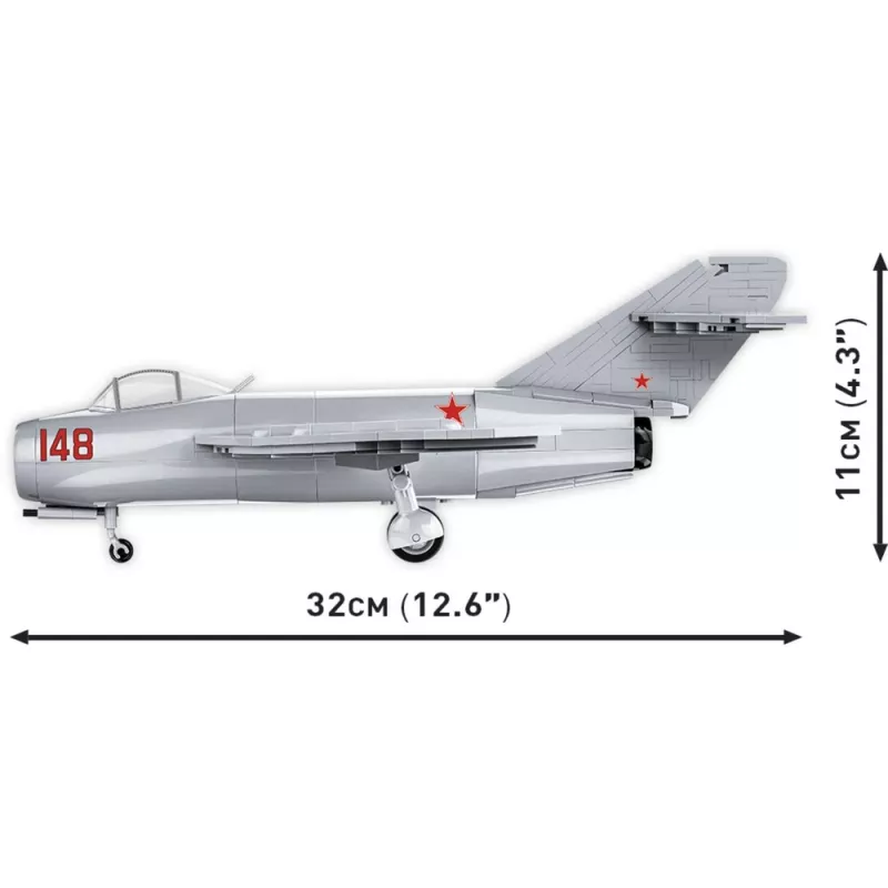 COBI Historical Collection Guerra da Coreia MIG-15 Código NATO Fagot Jato soviético