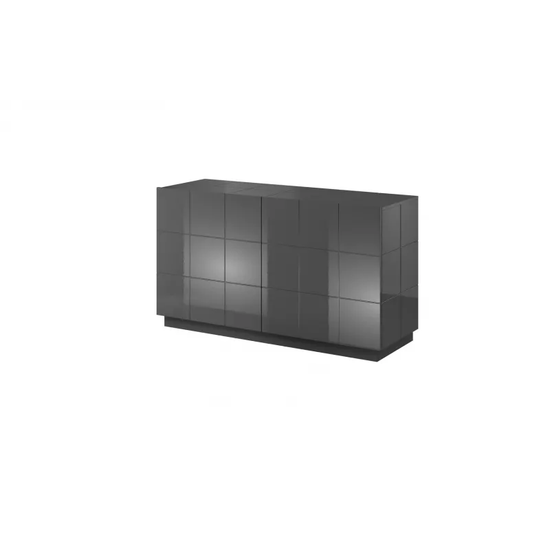 Aparador Cama Sideboard 2D REJA cinzento grafite brilhante/cinzento grafite brilhante