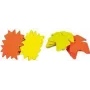 Autocolantes com símbolos agipa 160 x 240 mm frente e verso amarelo laranja, 122910