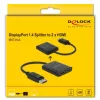 Splitter de vídeo DeLOCK 87769 DisplayPort para 2x HDMI
